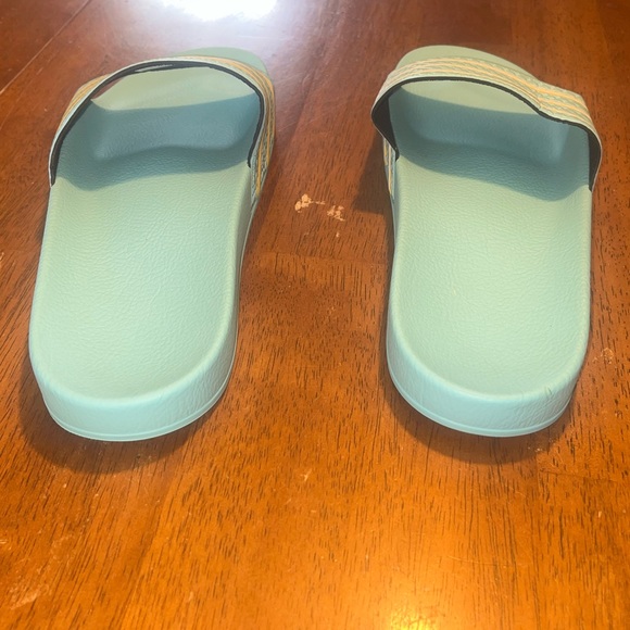 Adidas Blue Slides. NWOT - Picture 3 of 6